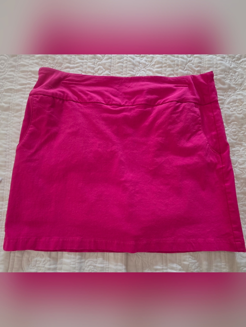 Attyre Hot Pink Stretch Skort Pull On Active Wear Size 8